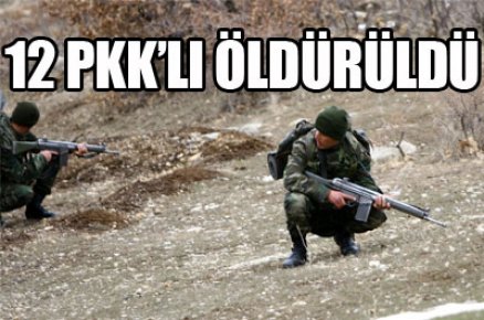 12 PKK'lı öldürüldü 