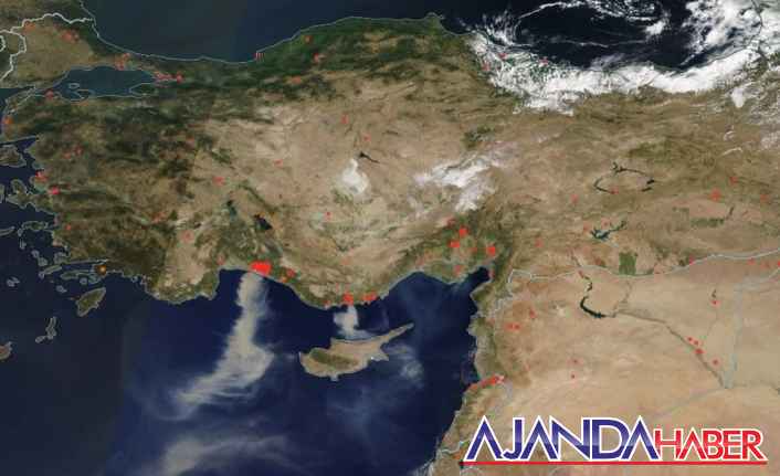 Nasa, Türkiye fotoğrafını yayınladı