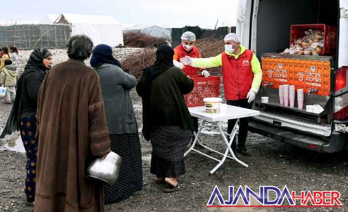 Mevsimlik İşçilere Çorba Servisi