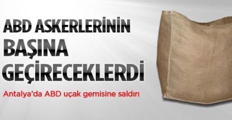 Askerlere çuval geçirmeye çalıştılar 