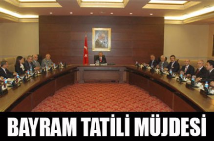 Bayram tatili müjdesi