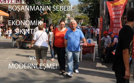 BOŞANMANIN NEDENİ EKONOMİK SIKINTI VE MODERNLEŞME