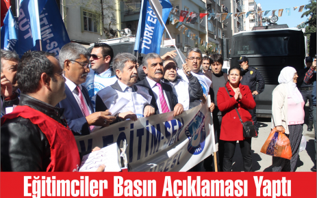 Eğitimciler Basın Açıklaması Yaptı