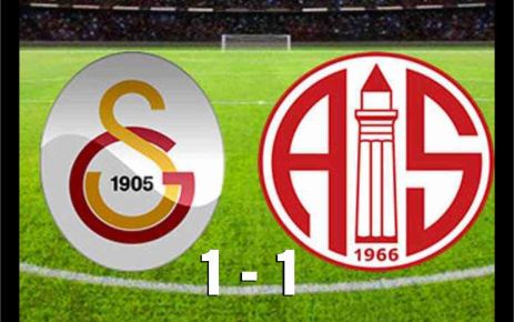 Galatasaray 1 Antalyaspor 1