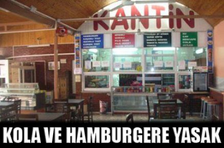 Kantinde artık kola yok ayran var